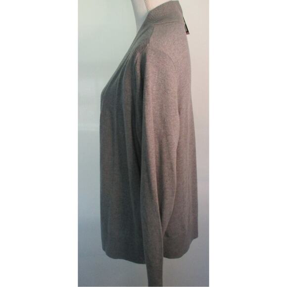 Worthington Women's Plus Long Sleeve Gray Open Front Cardigan Sweater NWT 1X - Picture 4 of 10